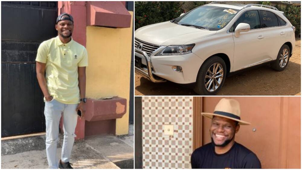 Nigerian man buys Lexus, cries in joy as he drives car home