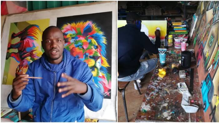 Richardson Mudibo Arts: Kenyan Artist Make Fortunes from Political Leaders' Portraits