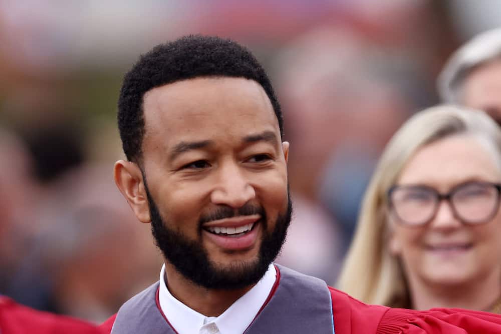 John Legend attends the Loyola Marymount University's 2024 Undergraduate Commencement Ceremony on May 04, 2024 in Los Angeles, California.
