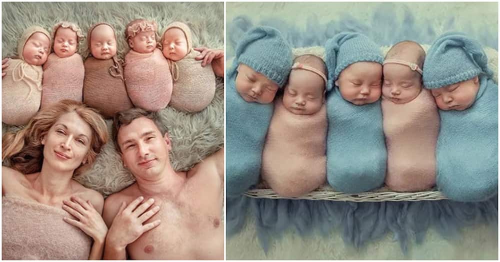 Ukrainian mother shares an adorable photo of her five kids.