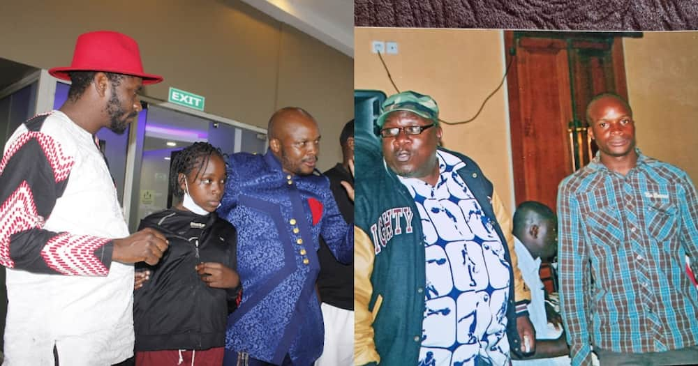 Actor Njoro shares a past photo of Jalang'o and the late Papa Shirandula before Jalang'o rose to riches.