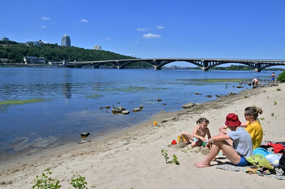 The Ukrainian capital boasts many sandy beaches, usually crowded during the hot summer months