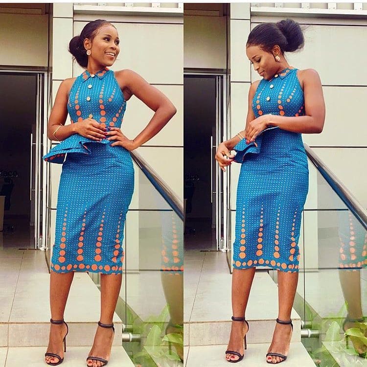 Ankara corporate hot sale gown