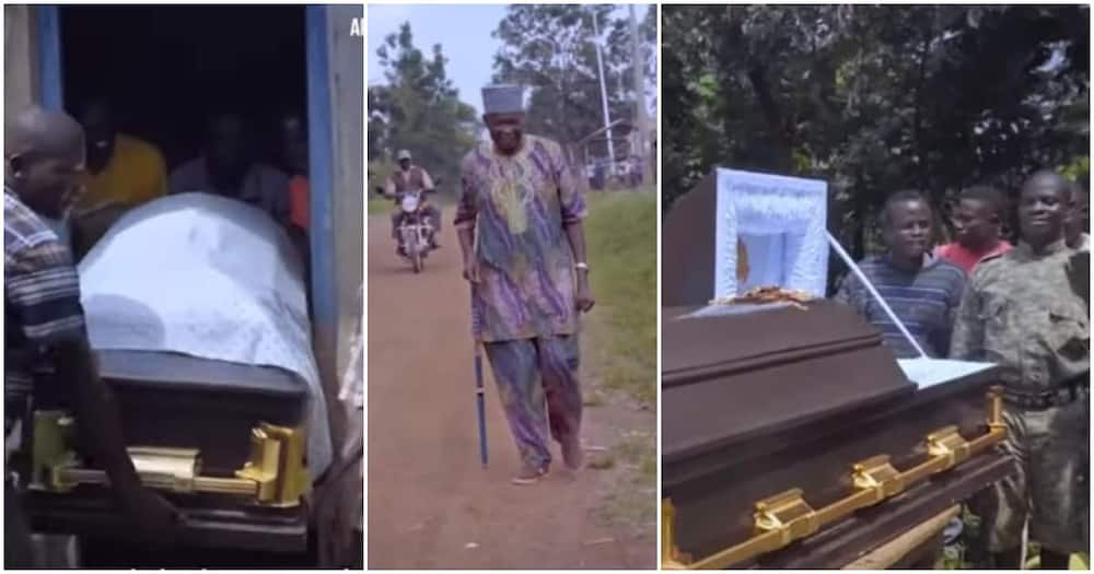 Video of man who dug his own grave, man digs his own grave, man plans own burial
