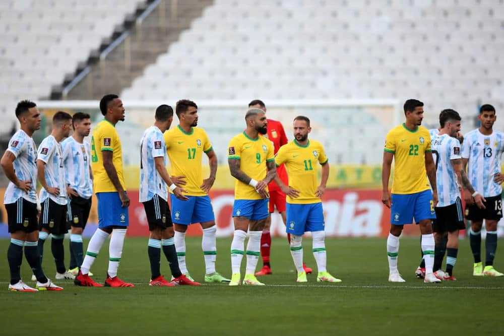 The scene at the Corinthians Arena, the venue of the 2022 World Cup qualifier between Brazil and Argentina. Photo by Alexandre Schneider.