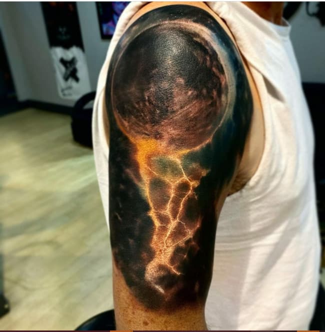 lightning tattoo