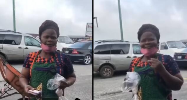 Woman receives wad of cash from total stranger, cries for joy