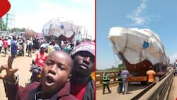 Kenyans Hilariously Hand over Viral Mnyama Truck to Ugandans as It Finally Arrives in Malaba