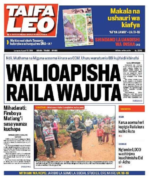 Kenyan newspapers review for Monday, August 13