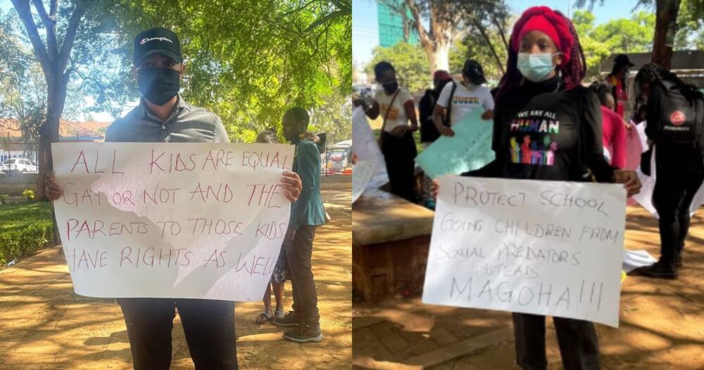 LGBTQ community Protest against Magoha’s Gay Students directive.