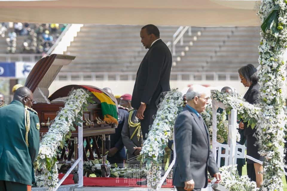 Robert Mugabe: Uhuru, Kalonzo grace late Zimbabwean leader's funeral service