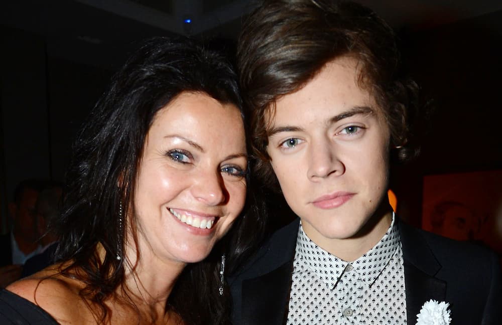 Harry Styles with his mother Anne Twist