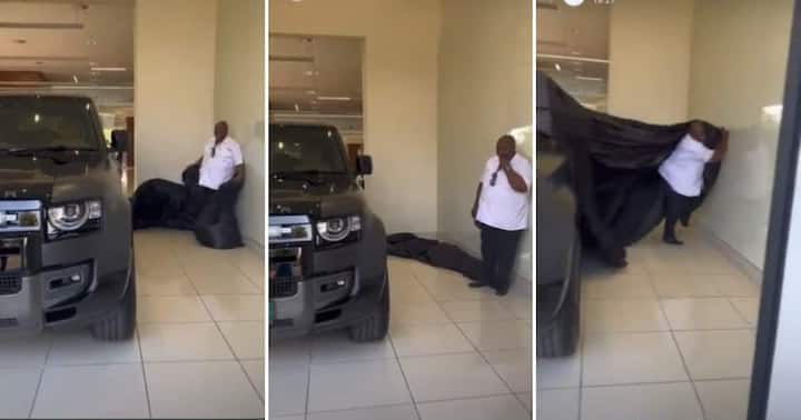 Mwanamke Amnunulia Mumewe Mpendwa Gari Jipya la Land Rover, Jamaa Aishiwa Maneno