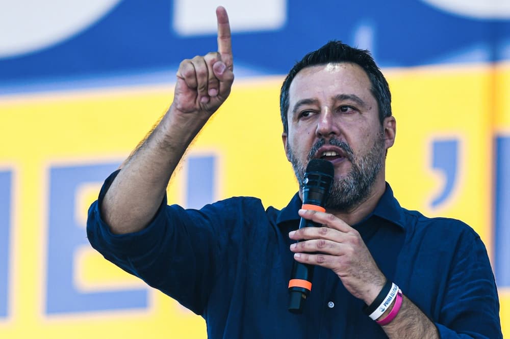 League party leader Matteo Salvini said Lampedusa island should not become "Europe's refugee camp"