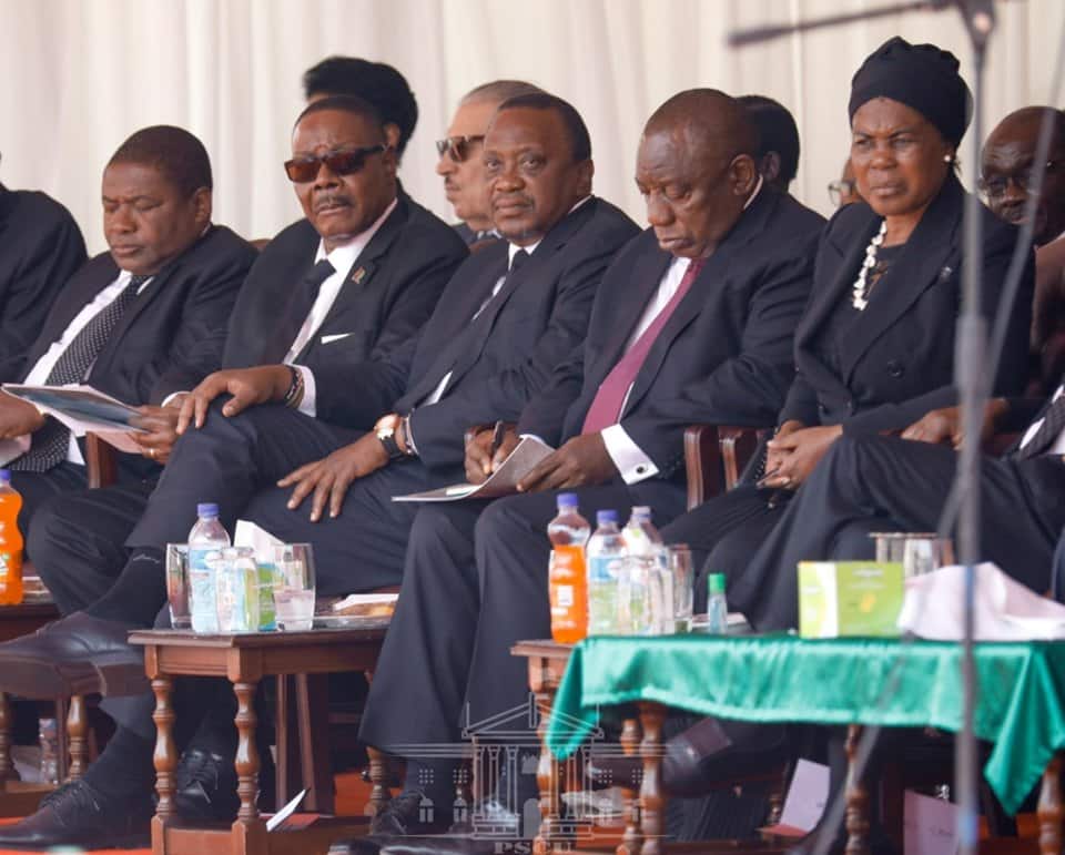 Robert Mugabe: Uhuru, Kalonzo grace late Zimbabwean leader's funeral service