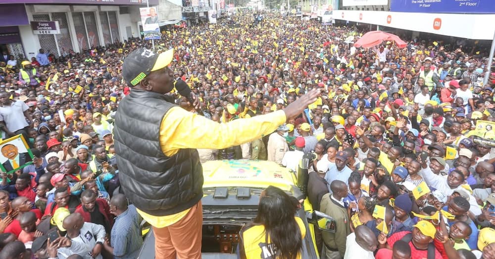 William Ruto campaigns in Nakuru.