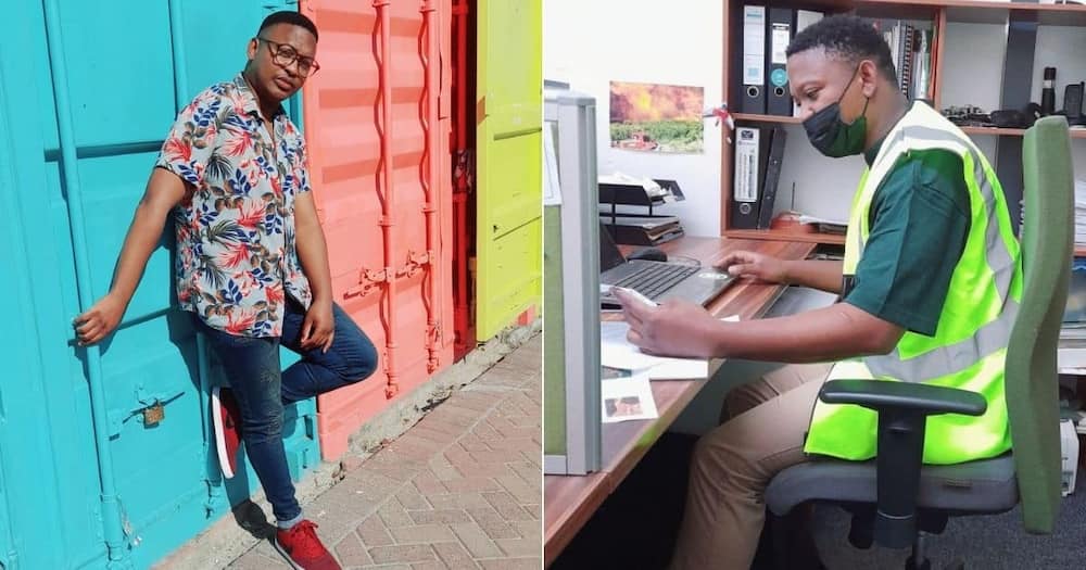South African man could not contain his joy after landing a new job.