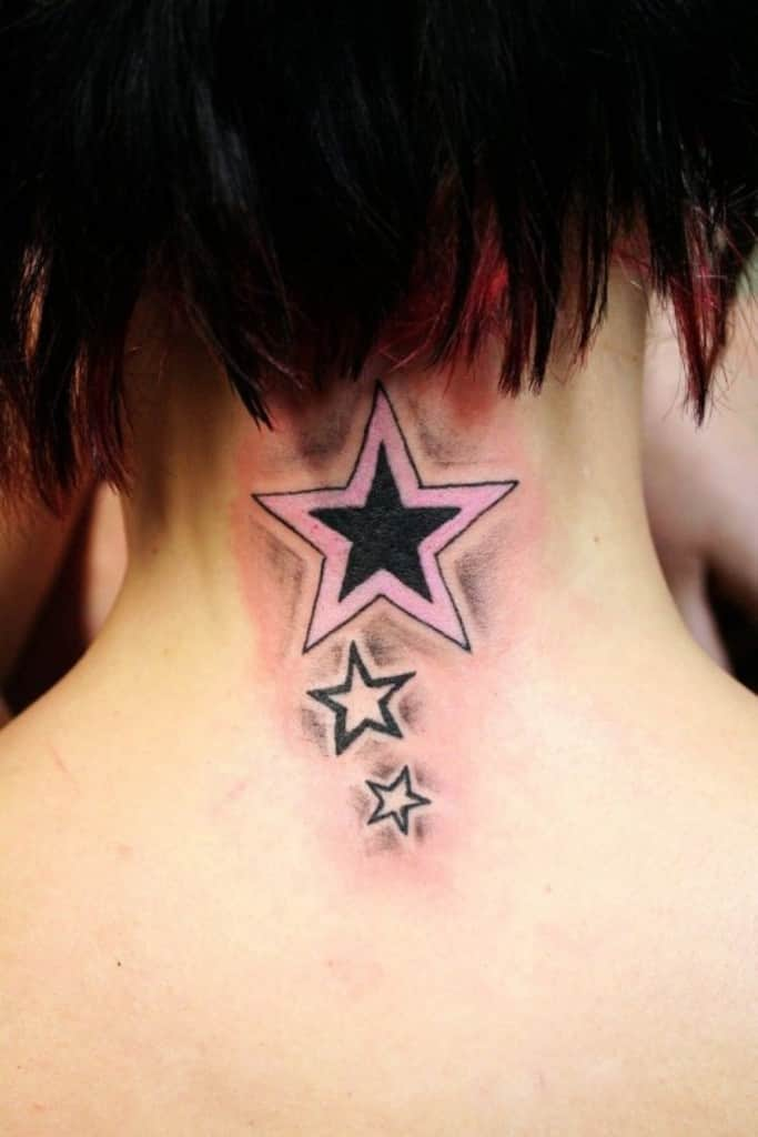 star tattoo designs neck