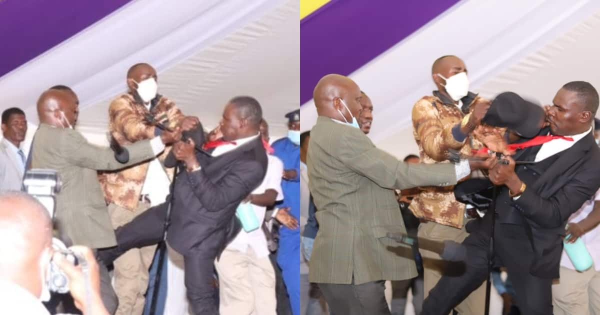 Kisii: MPs Simba Arati, Sylvanus Osoro Exchange Blows At Burial Ceremony