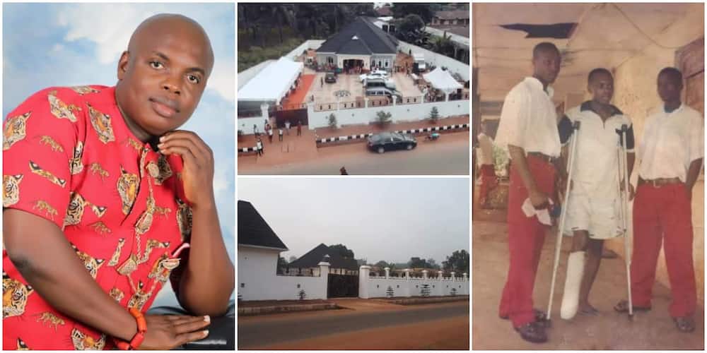 IfeanyiCy Njoku built a mansion in the village.