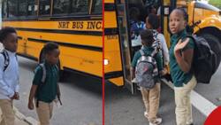 Bernice Saroni Lovingly Escorts Samidoh's Kids to School Bus in US: "Have a Good Day"
