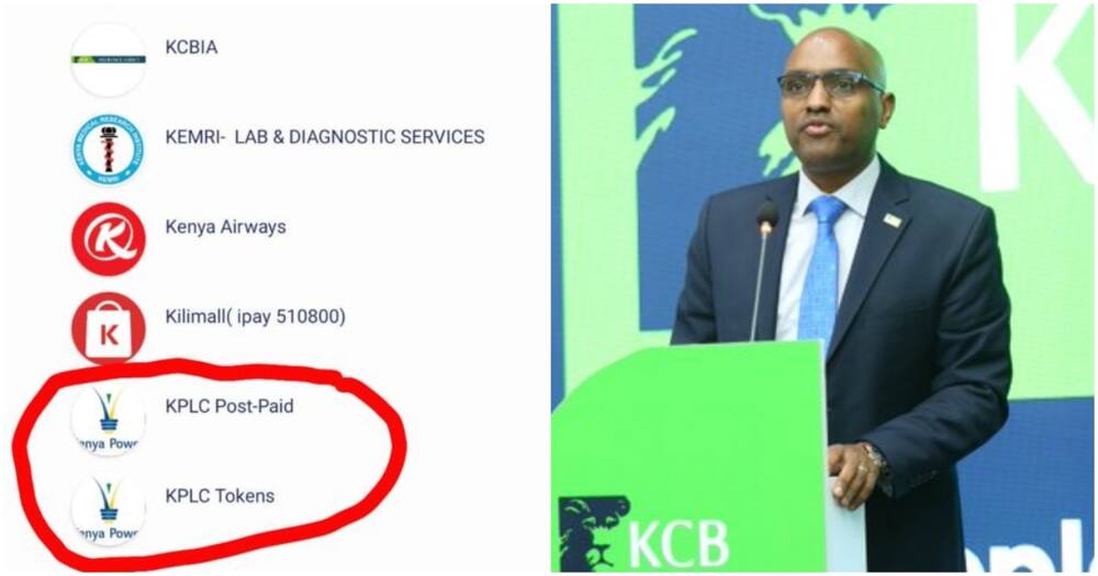 KCB Group entered a partnership with Kenya Power to allow customers pay bills via KCB App.