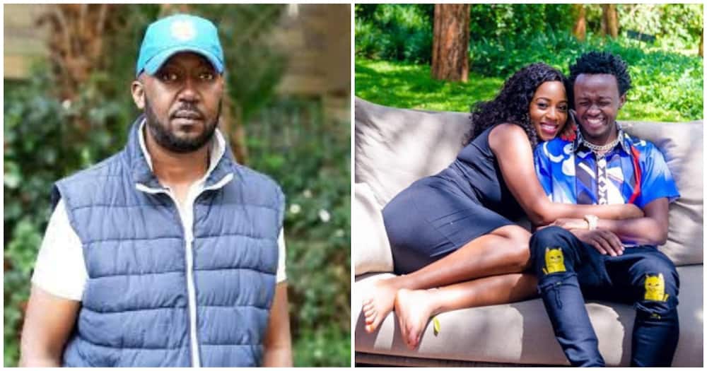 Andrew Kibe calls out Diana Marua for dominating her husband Bahati.