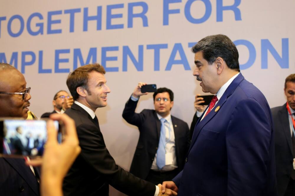 The handshake and chat on the sidelines of the summit in Sharm el-Sheikh were a stark contrast to previous comments by Macron