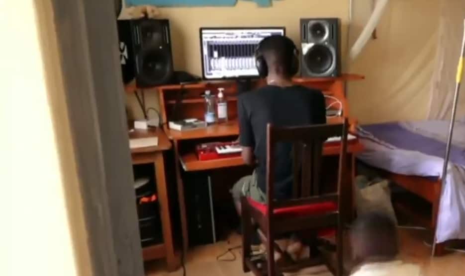 Eldoret music producer turns bedroom into studio after for lacking rent