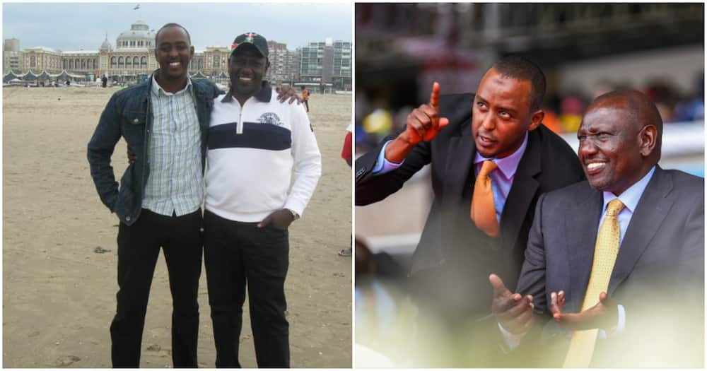 Hussein Mohammed with William Ruto