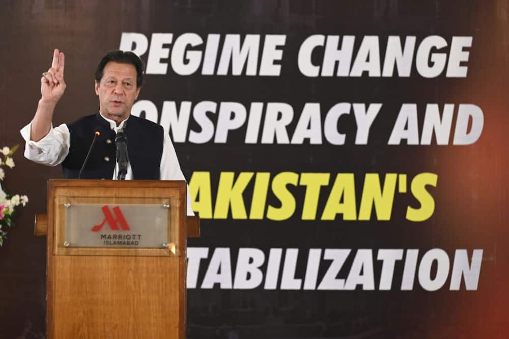 Former prime minister Imran Khan is campaigning nationally against the new government, which he said was imposed by regime change