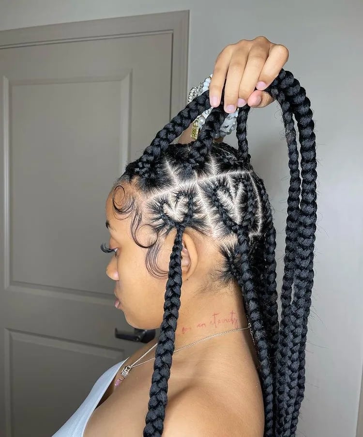 20 cutest knotless braids with heart hairstyle trends for 2022