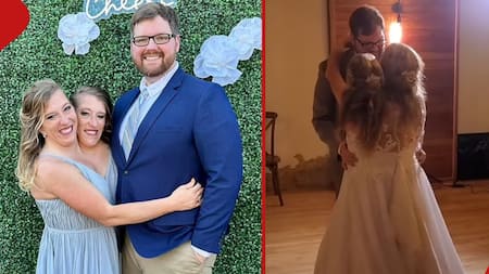 Abby and Brittany: Conjoined Twins Elated as One of Them Weds Handsome Man in Beautiful Wedding