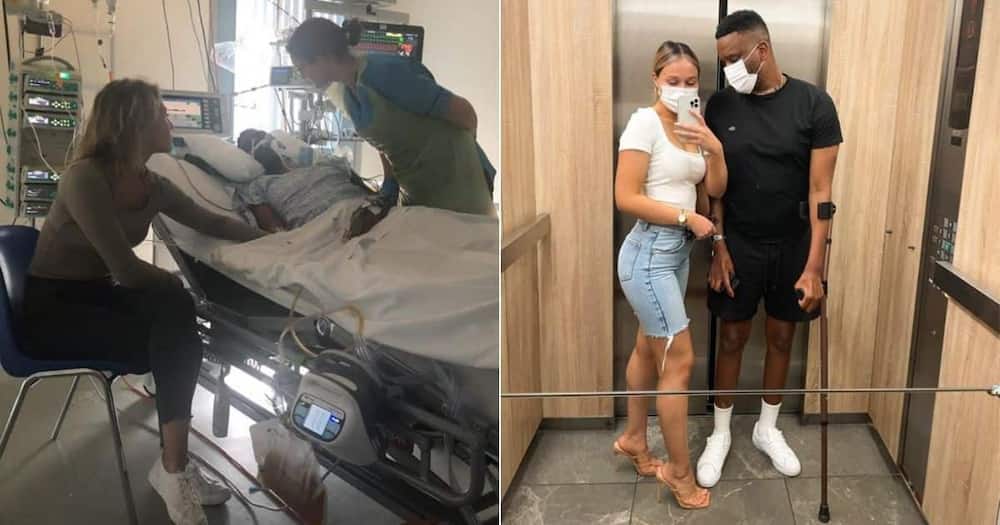 Solo Nqweni, Shares Then, and Now Pics, Bae Stuck, With Him, Hospital