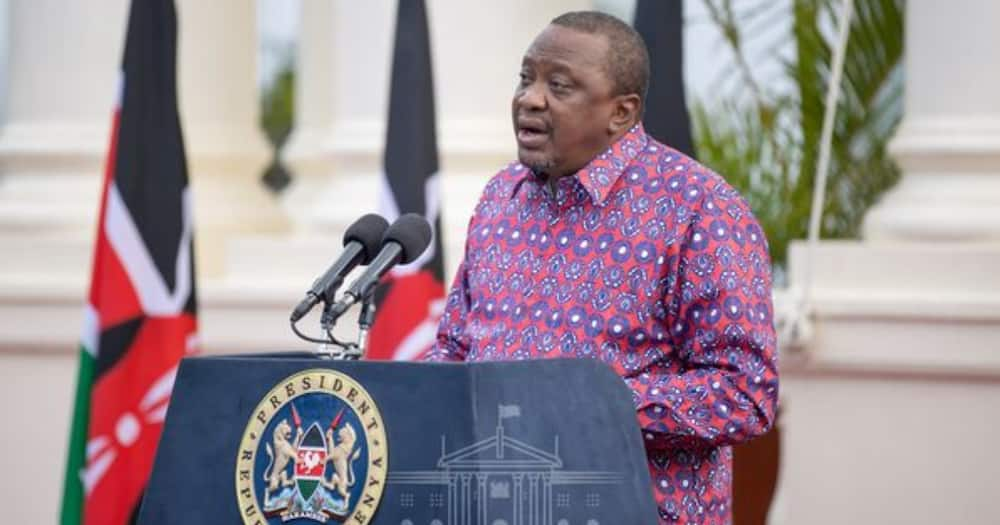 President Uhuru Kenyatta addressing the nation on June 29 at State House, Nairobi.