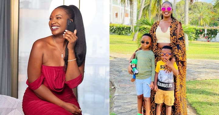 5 Photos of Maureen Waititu, Two Sons on Short Family Vacation in ...