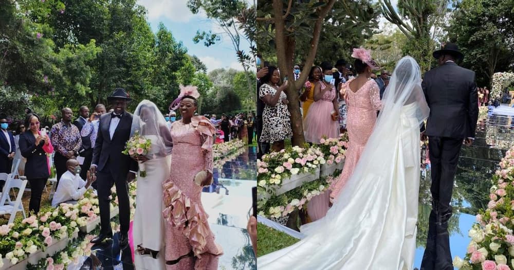 June Ruto Majestically Arrives at Wedding Venue Moments Before Marrying Nigerian Lover