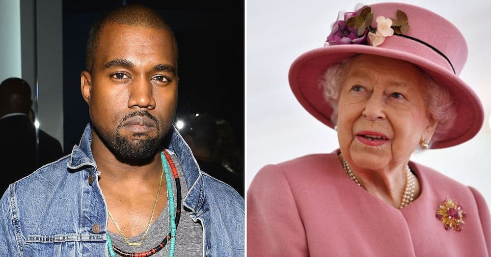 Kanye West and Queen Elizabeth II