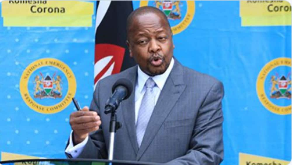 Kenyan Health Cabinet Secretary Mutahi Kagwe. Photo: Ministry of Health.