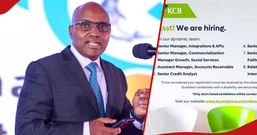 KCB Group is hiring for 8 vacancies.
