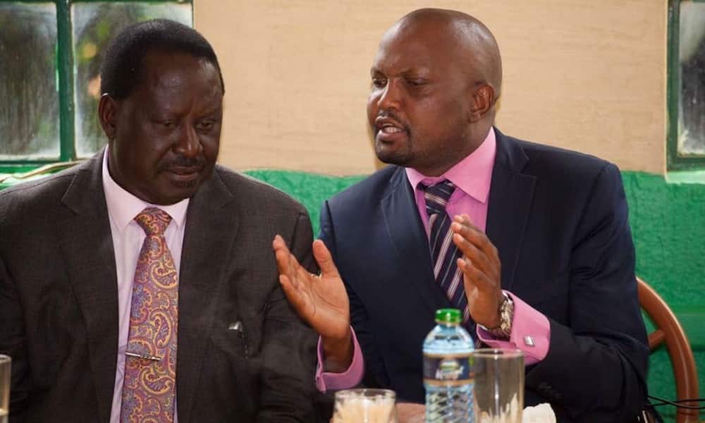 Moses Kuria flattered by Raila's character of never holding grudges