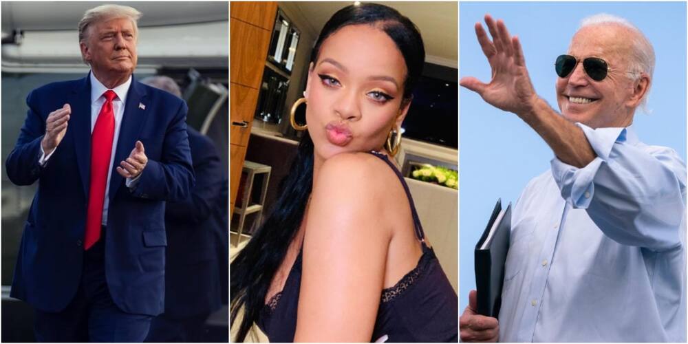 Rihanna shades Trump as she takes out trash bags to celebrate Joe Biden's inauguration (photo)