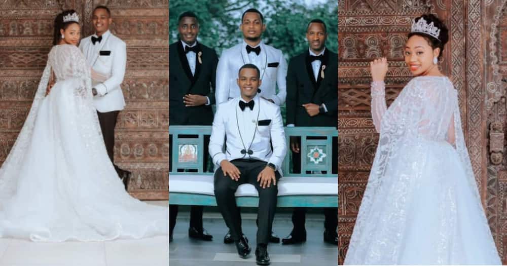Beautiful wedding photos drop as handsome journo and his fiancée tie the knot in stunning attires