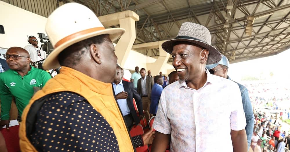 Raila Odinga and William Ruto.