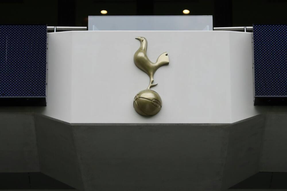 The Spurs logo at the Tottenham Hotspur Stadium in London -- team owner Joe Lewis was arrested in New York on insider trading charges

Lewis, 86, is accused of furnishing employees and lovers with inside information for years in a "brazen" scheme that raked in millions of dollars.