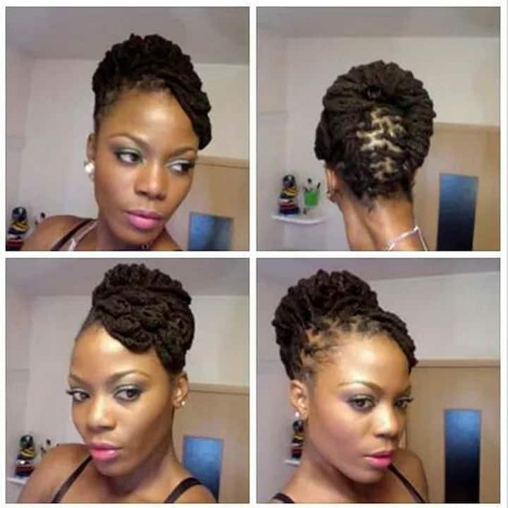 Locs updo shop for wedding