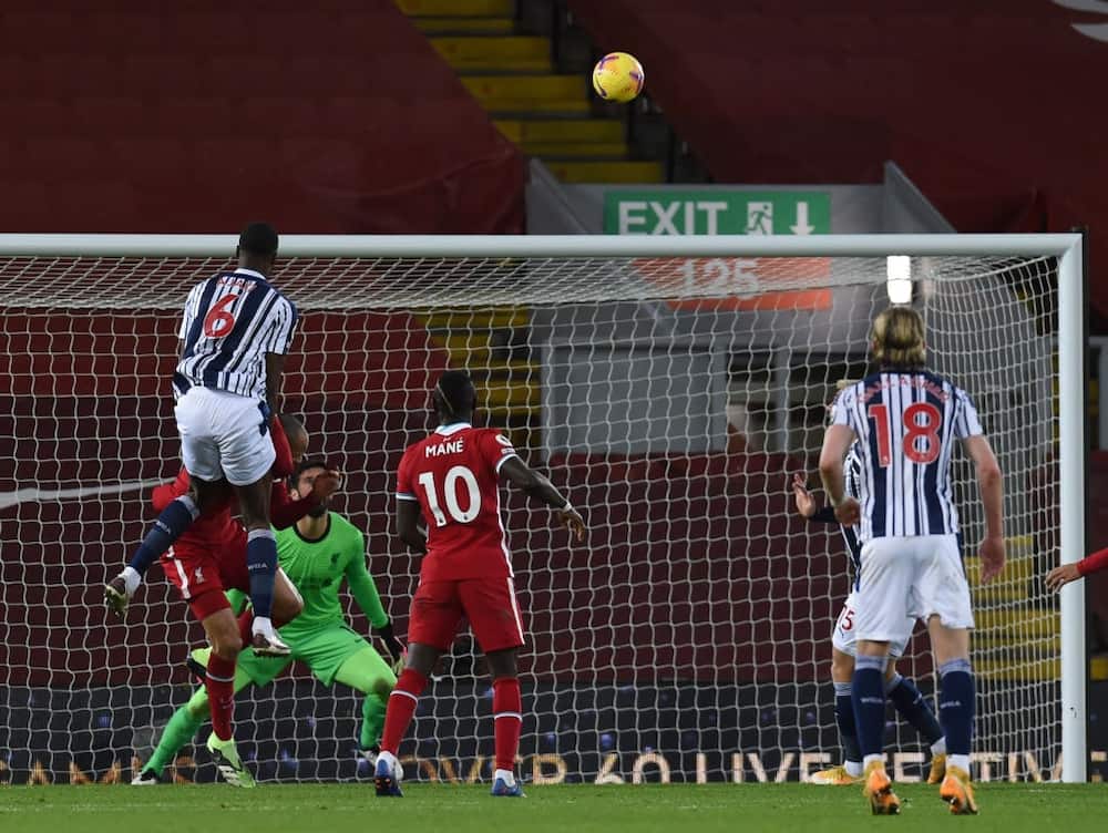 Liverpool vs West Brom: Semi Ajayi's late header denies Reds maximum points at Anfield