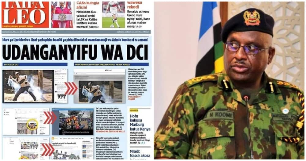 "Hata Ziwe Picha za Burundi": Inspekta Jenerali wa Polisi Akausha Macho Kuhusu Picha Tata za DCI