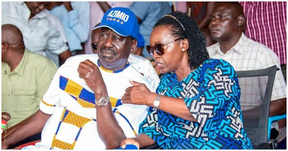 Azimio la Umoja One Kenya presidential candidate Raila Odinga and his running mate Martha Karua. Photo: Raila Odinga.