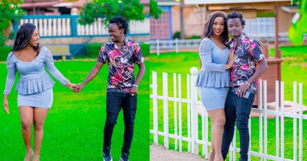 Diana Marua showered Bahati with love. Photo: Diana Marua.